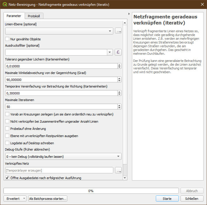 Netzfragmente verknüpfen