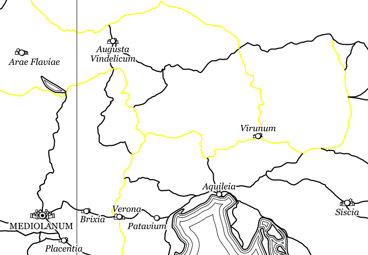 Straßennetz nach der Bearbeitung