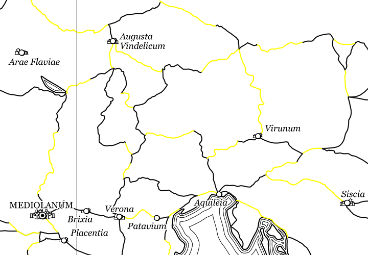 Straßennetz vor der Bearbeitung