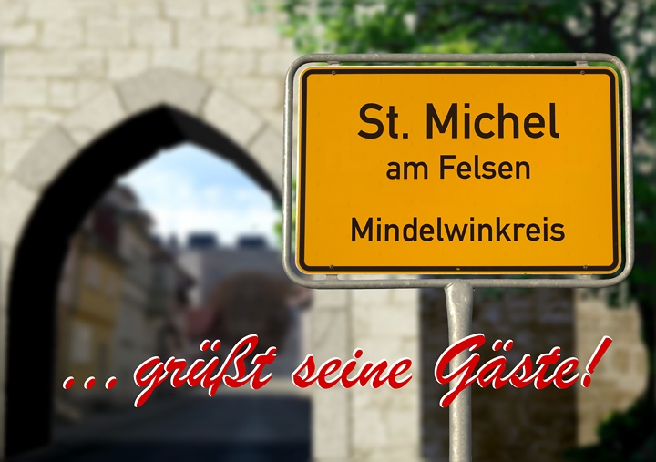 Grußkarte St. Michel am Felsen