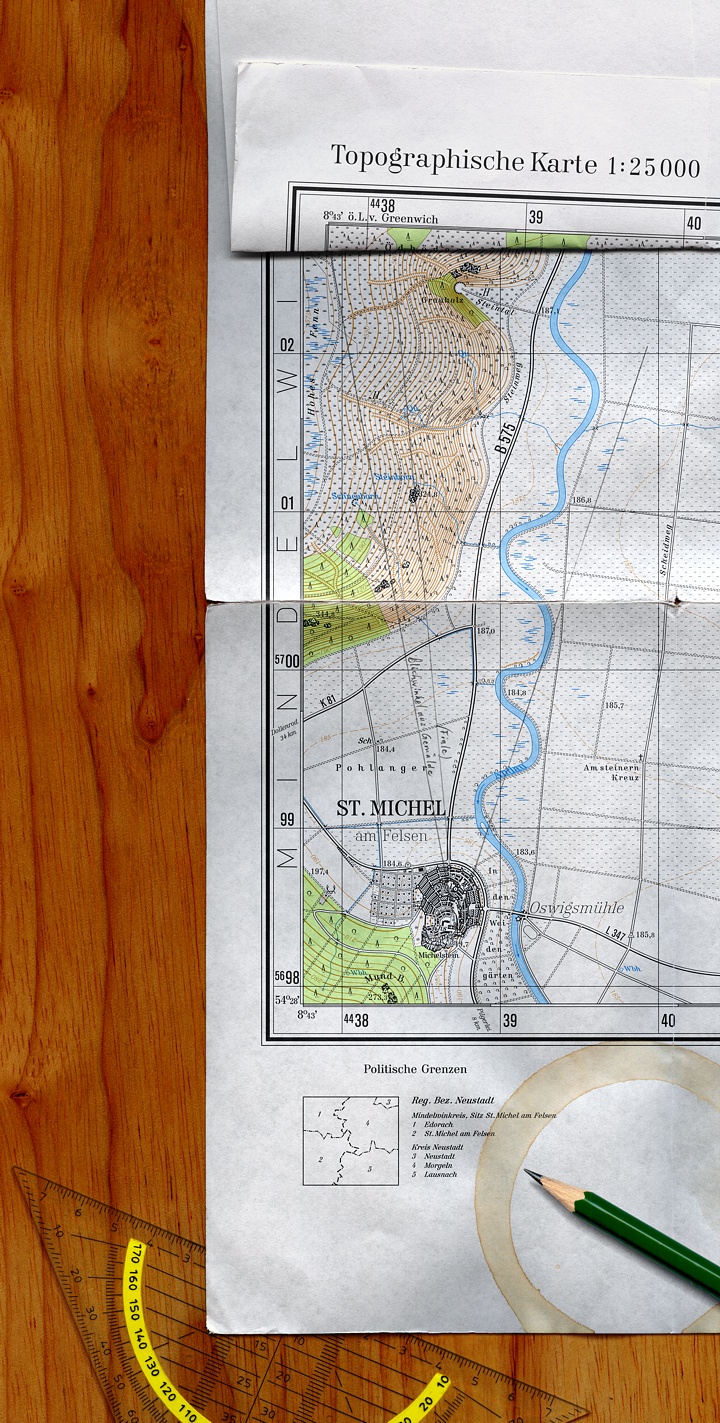Topographic Map of St. Michel am Felsen
